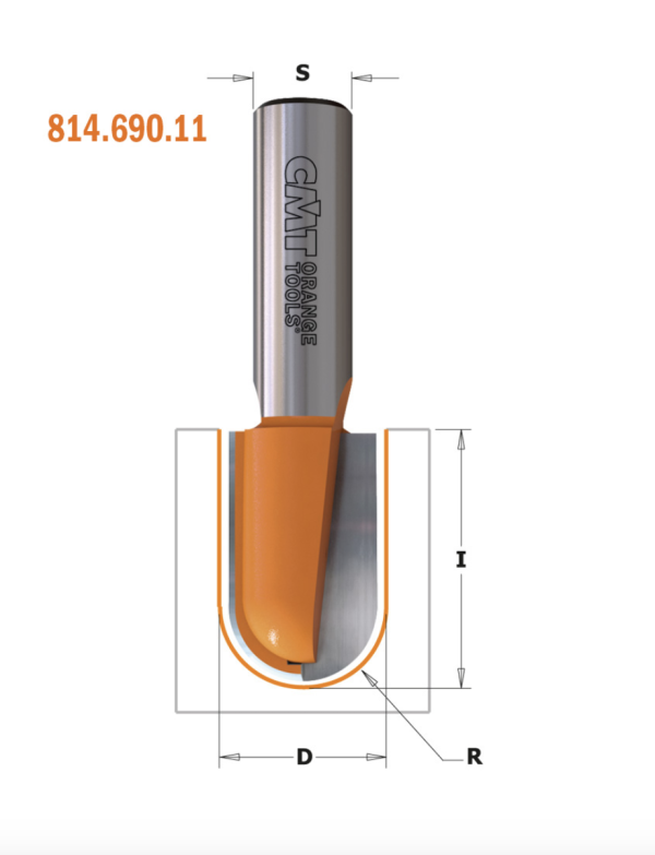 FRESA RADIO CONVEXO HWM S=6 D=3.2 R 1.6 - Imagen 2