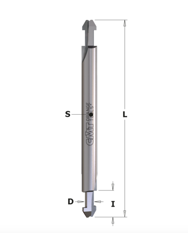 FRESA ROUTER BURLETE D=3 I=8 T=1/4 Z=2