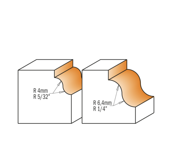 FRESA ROUTER CANT FORMA HM D35 T1/4 I14 R4.8 - Imagen 3
