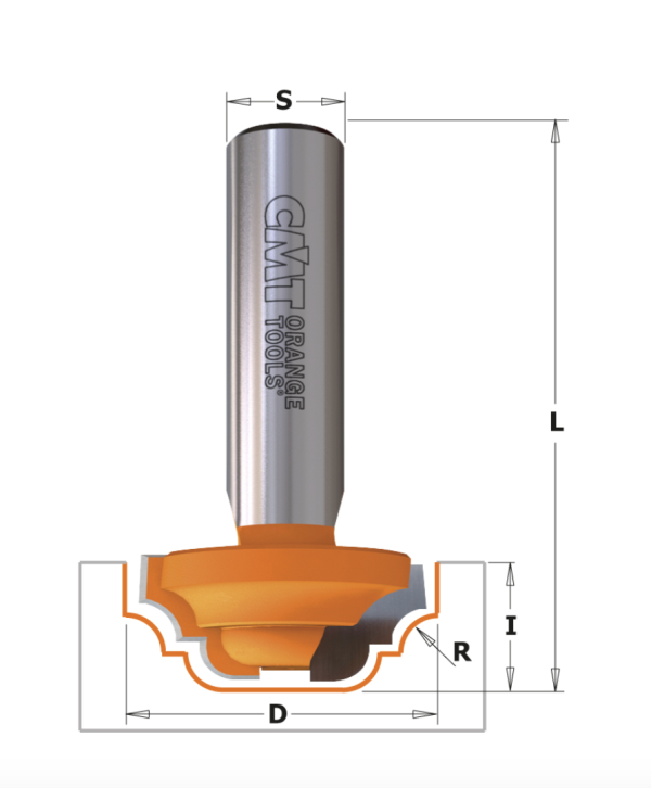 FRESA ROUTER CENTRO HM D32 I=13 T1/2 R4 Z2