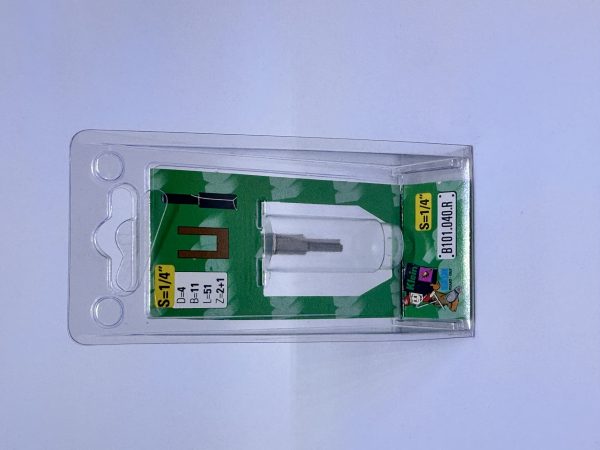FRESA ROUTER RECTA S=1/4 (6.35) D=4MM B=11MM L=51MM Z=2+1