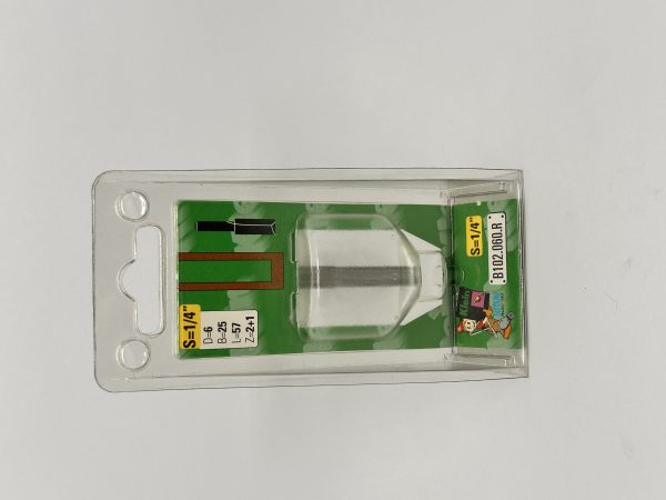 FRESA ROUTER RECTA S=1/4 (6.35) D=6MM B=1" (25.4) L=57MM Z=2+1