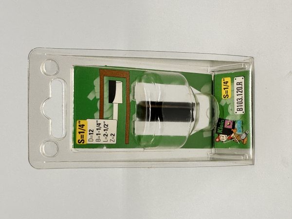 FRESA ROUTER RECTA S=1/4 (6.35) D=12MM B=1_ (32) L=2_ (63) Z=2+1