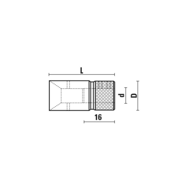 MANDRIL RAPIDO VITAP F=10X16 LT=42 DX-SX - Imagen 2