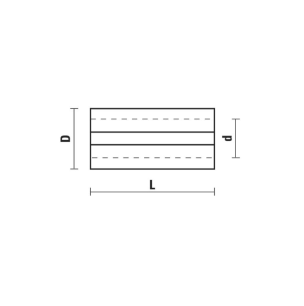 CAMISA ROUTER D=1/2" D=6.4 L=25