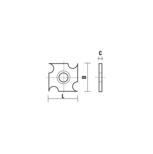 CUCHILLO INT HW 18X18X2.0 RASANTE-RA